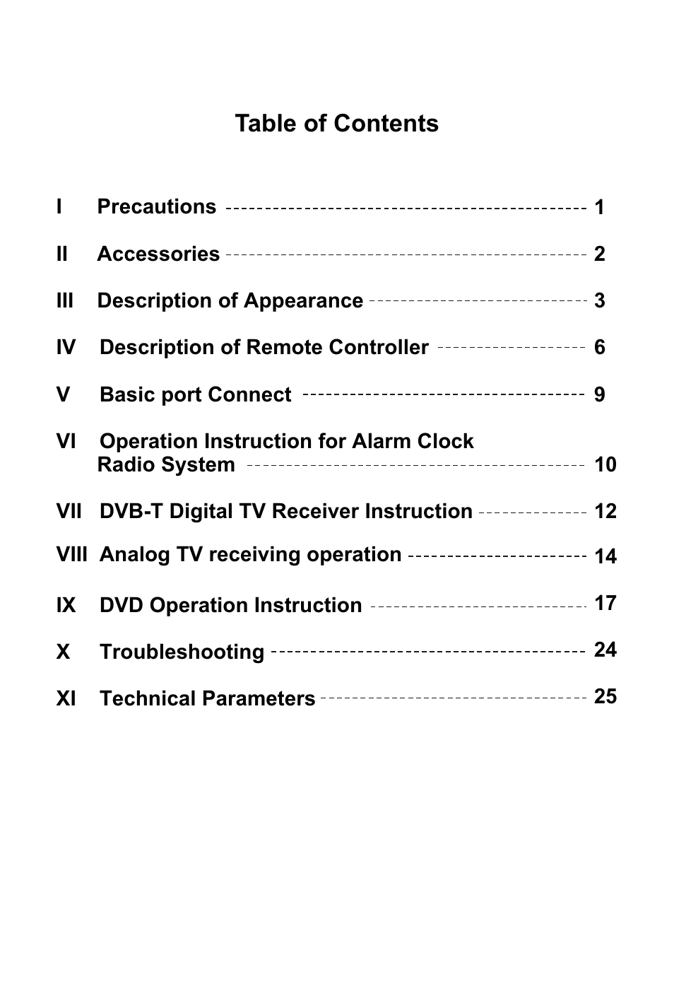 Curtis KCR2620DUK User Manual | Page 2 / 29