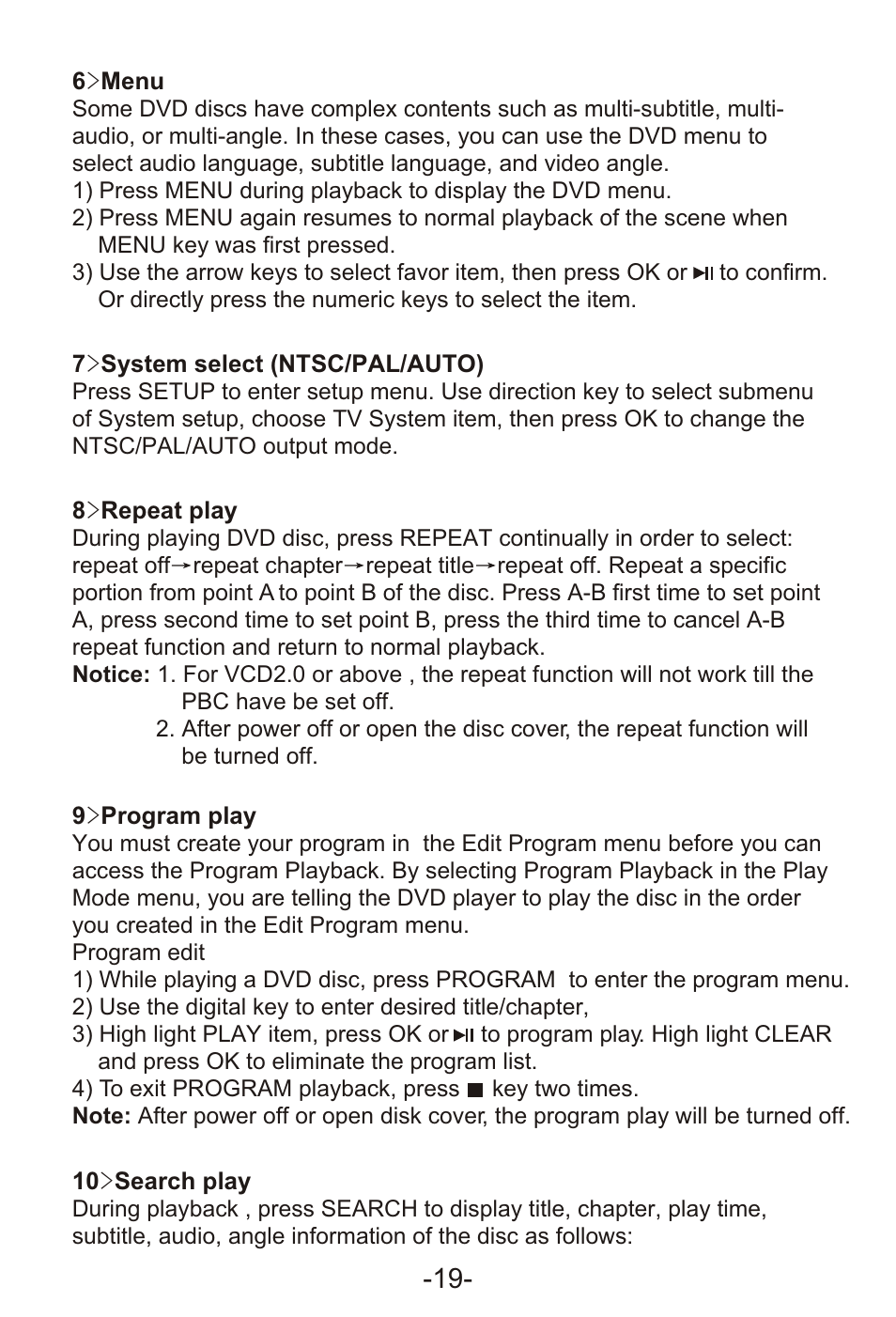 Т³гж 21 | Curtis KCR2620DUK User Manual | Page 21 / 29