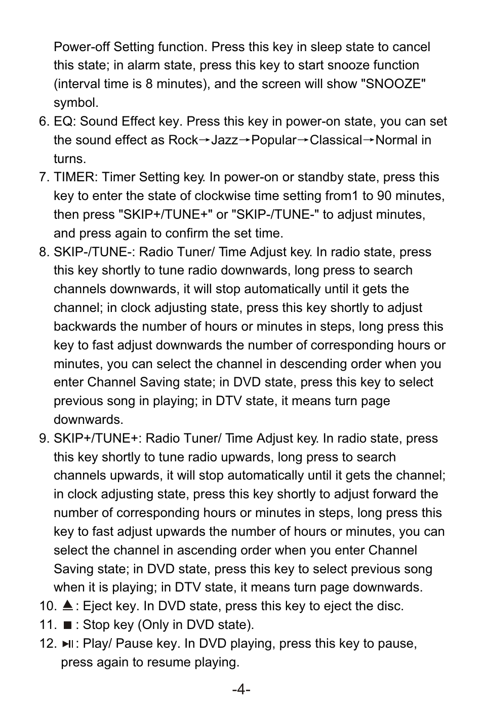 Т³гж 6 | Curtis KCR2620DUK User Manual | Page 6 / 29