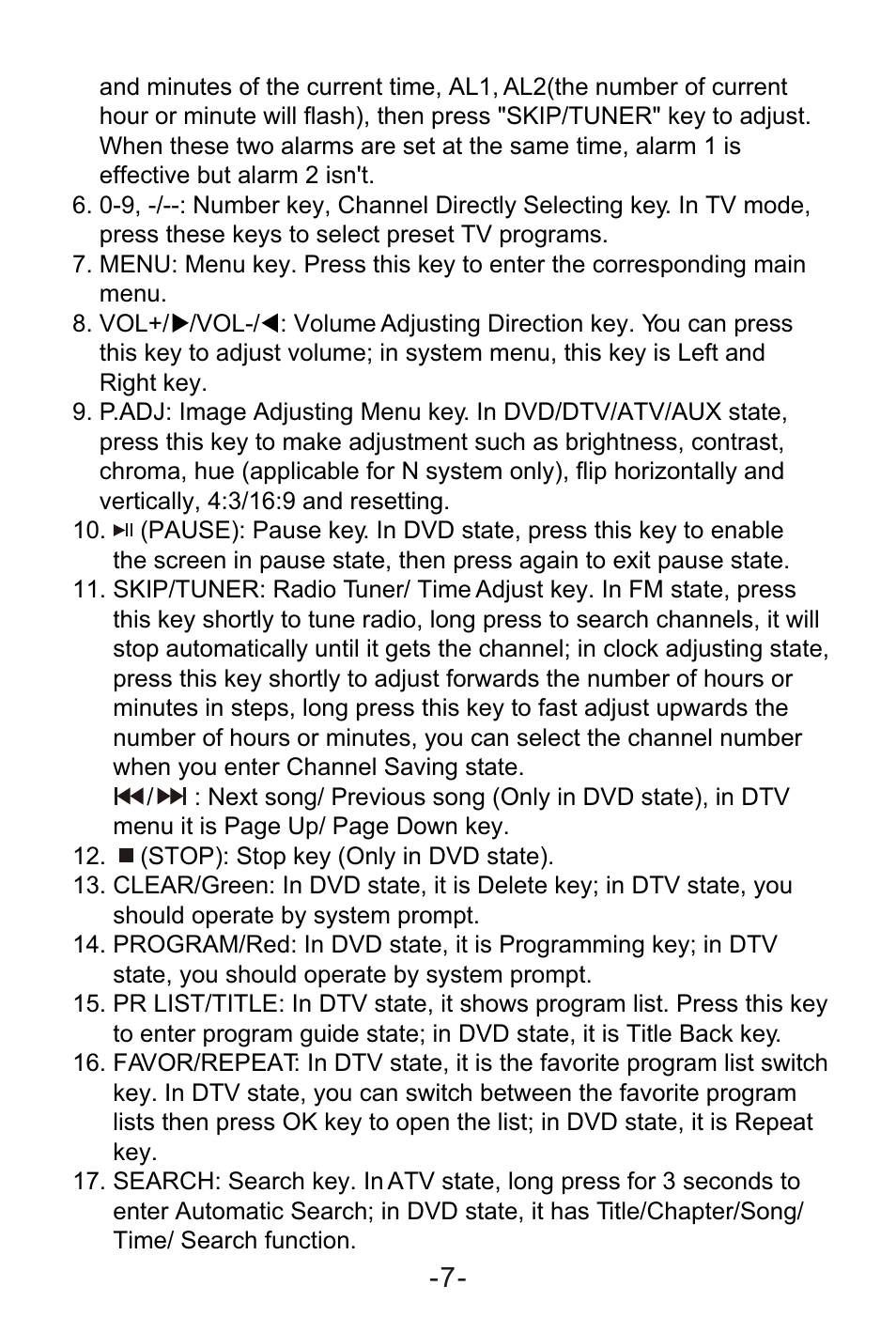 Т³гж 9 | Curtis KCR2620DUK User Manual | Page 9 / 29