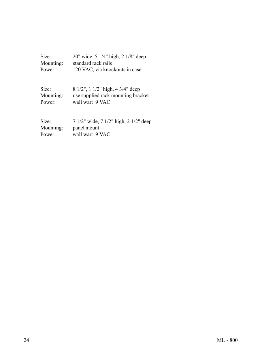 FSR ML-800 User Manual | Page 23 / 44