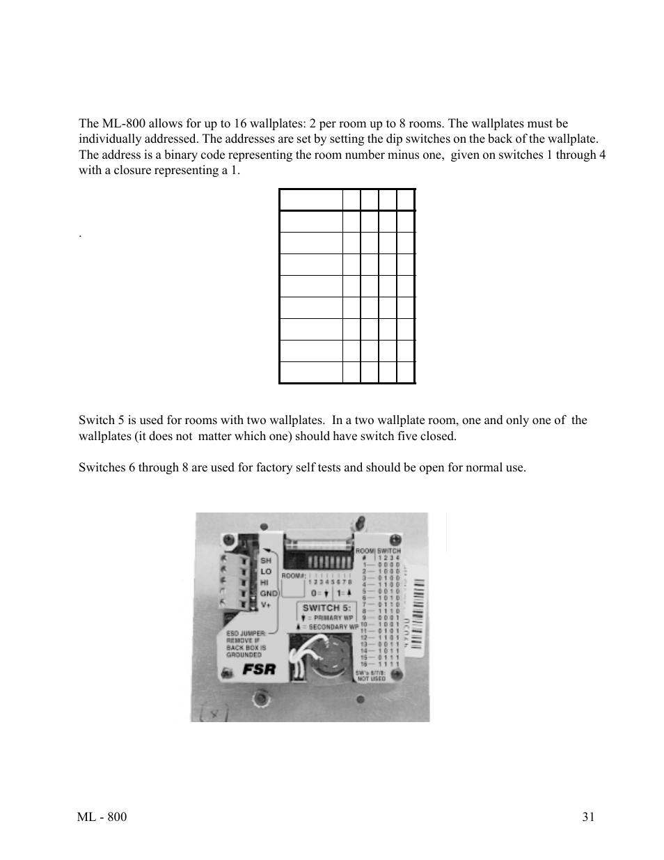 FSR ML-800 User Manual | Page 31 / 44