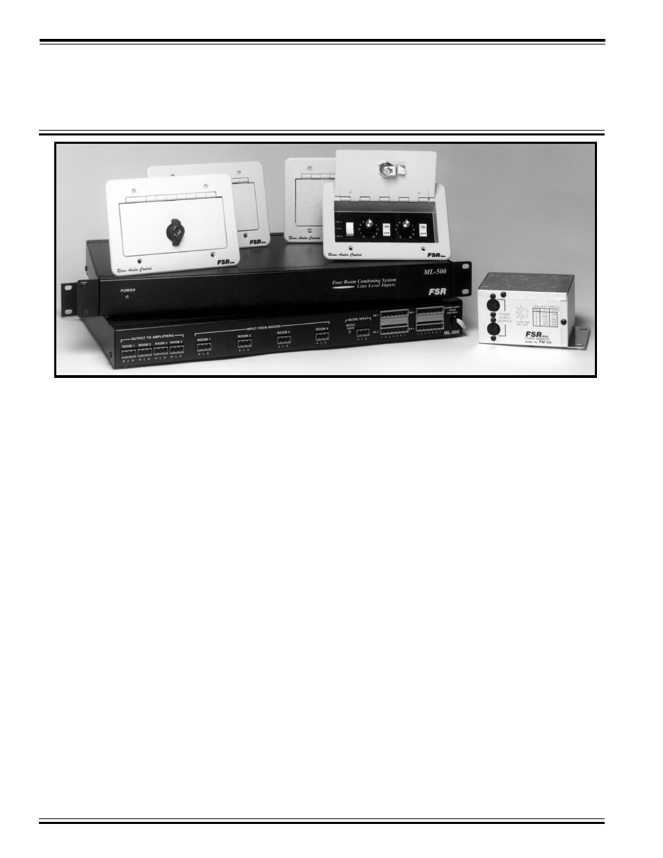 FSR ML-500 User Manual | Page 3 / 12