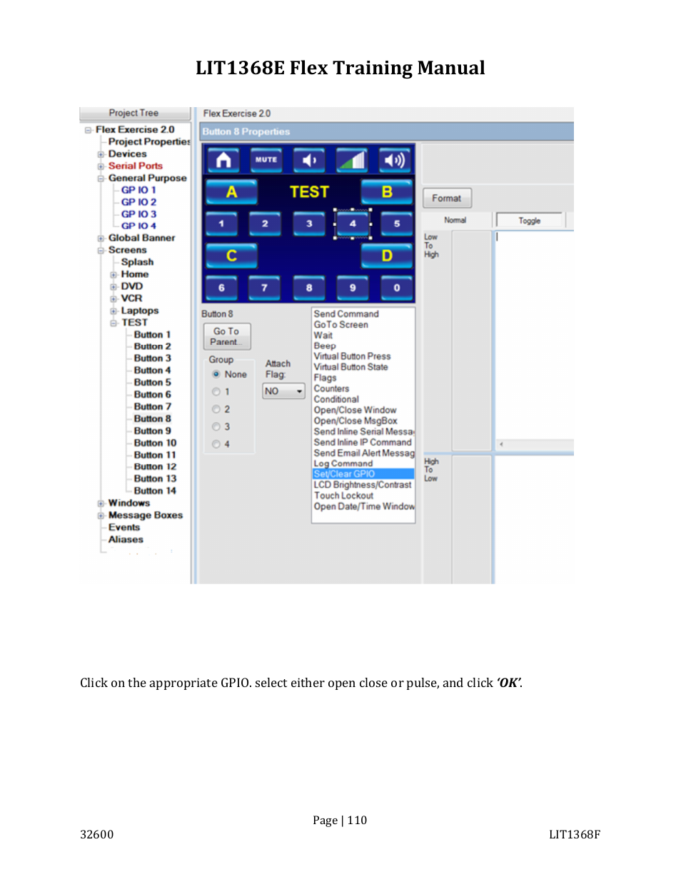 Lit1368e flex training manual | FSR FLEX CONTROL BUILDER TRAINING MANUAL User Manual | Page 110 / 142