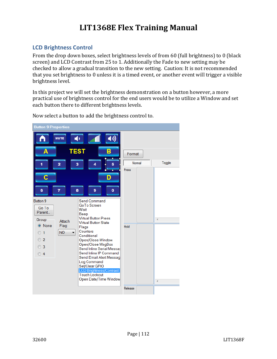 Lit1368e flex training manual | FSR FLEX CONTROL BUILDER TRAINING MANUAL User Manual | Page 112 / 142