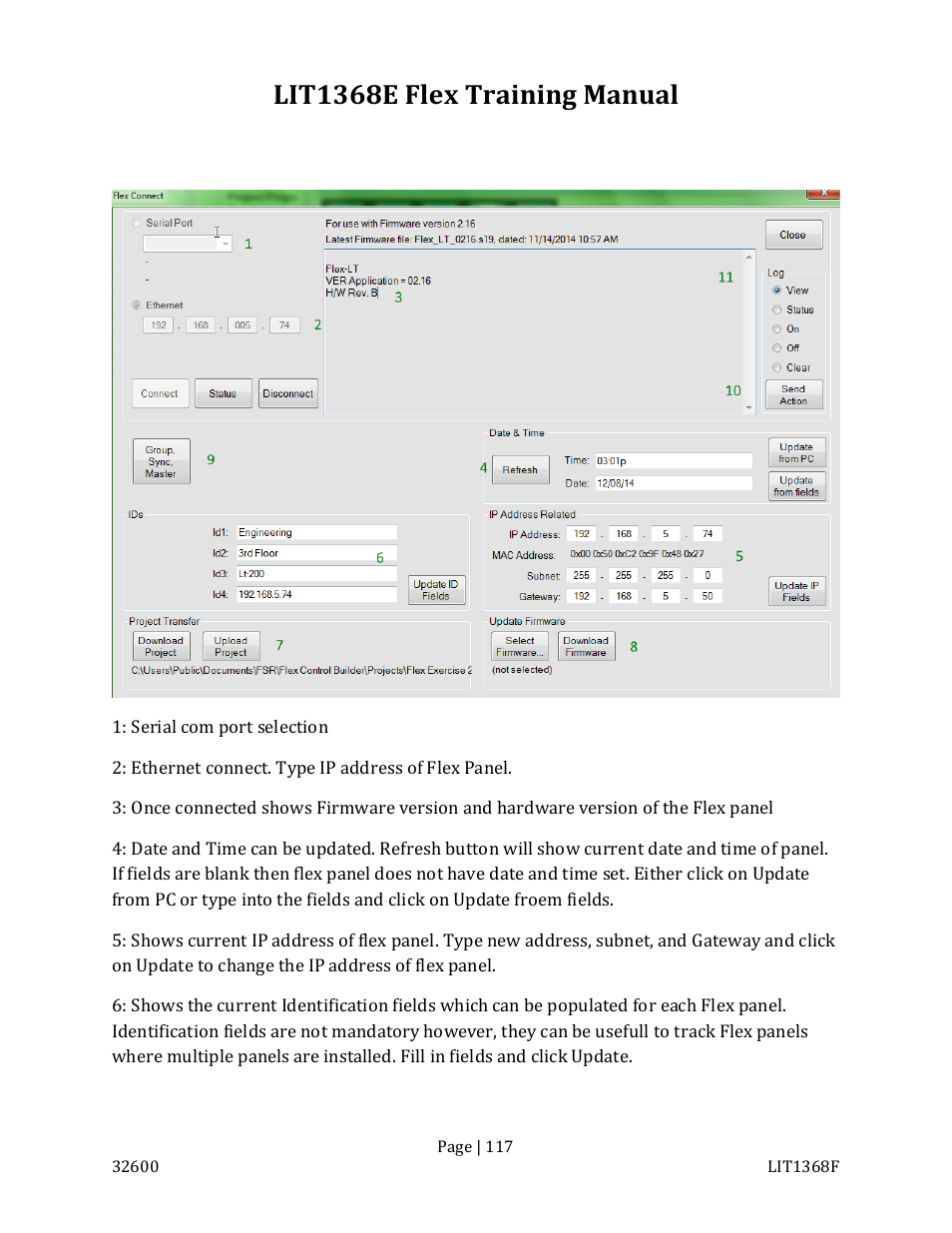 Lit1368e flex training manual | FSR FLEX CONTROL BUILDER TRAINING MANUAL User Manual | Page 117 / 142