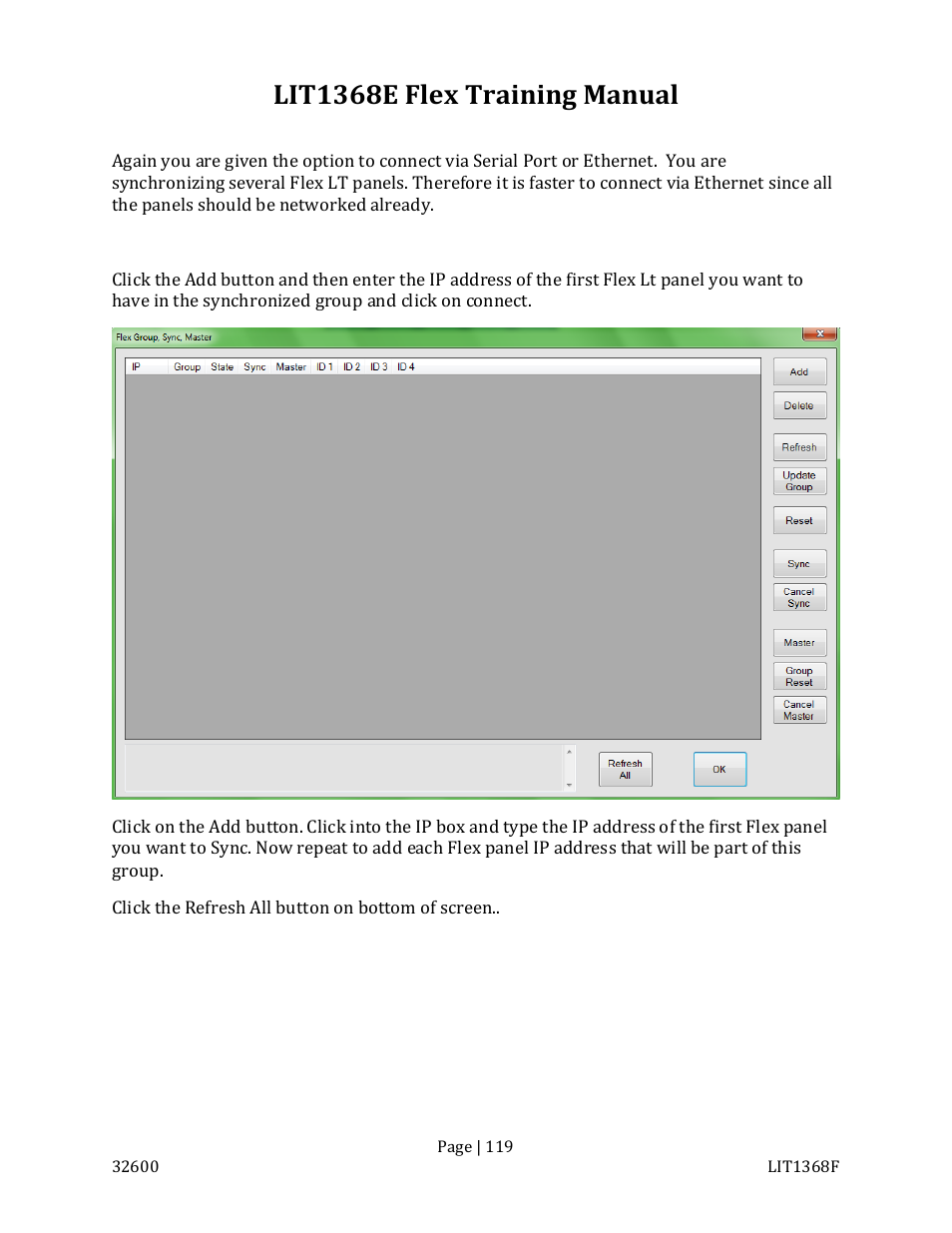 Lit1368e flex training manual | FSR FLEX CONTROL BUILDER TRAINING MANUAL User Manual | Page 119 / 142