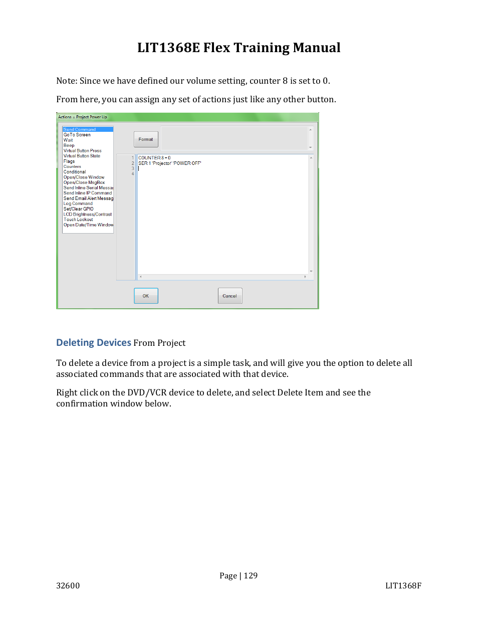 Lit1368e flex training manual | FSR FLEX CONTROL BUILDER TRAINING MANUAL User Manual | Page 129 / 142