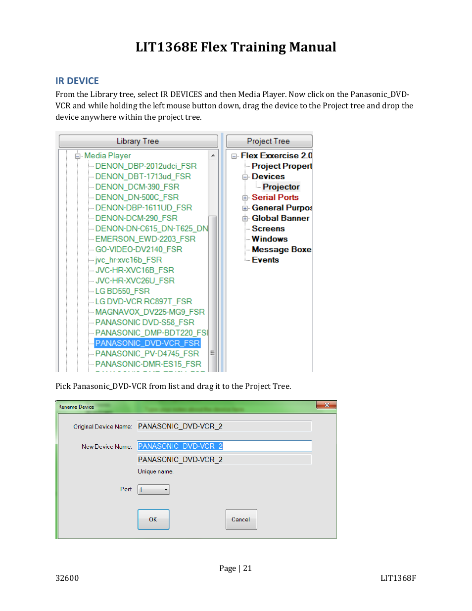 Lit1368e flex training manual | FSR FLEX CONTROL BUILDER TRAINING MANUAL User Manual | Page 21 / 142
