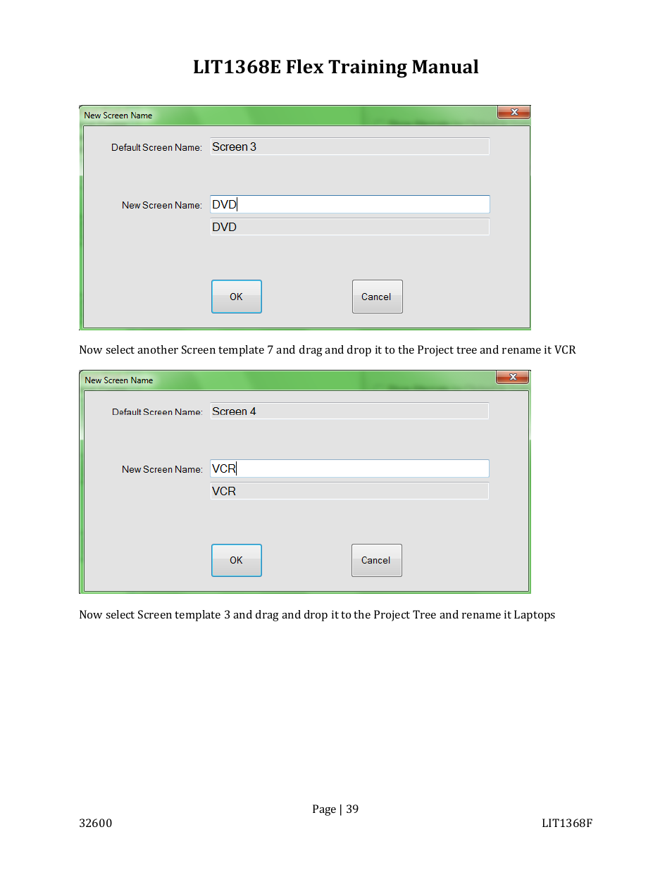 Lit1368e flex training manual | FSR FLEX CONTROL BUILDER TRAINING MANUAL User Manual | Page 39 / 142