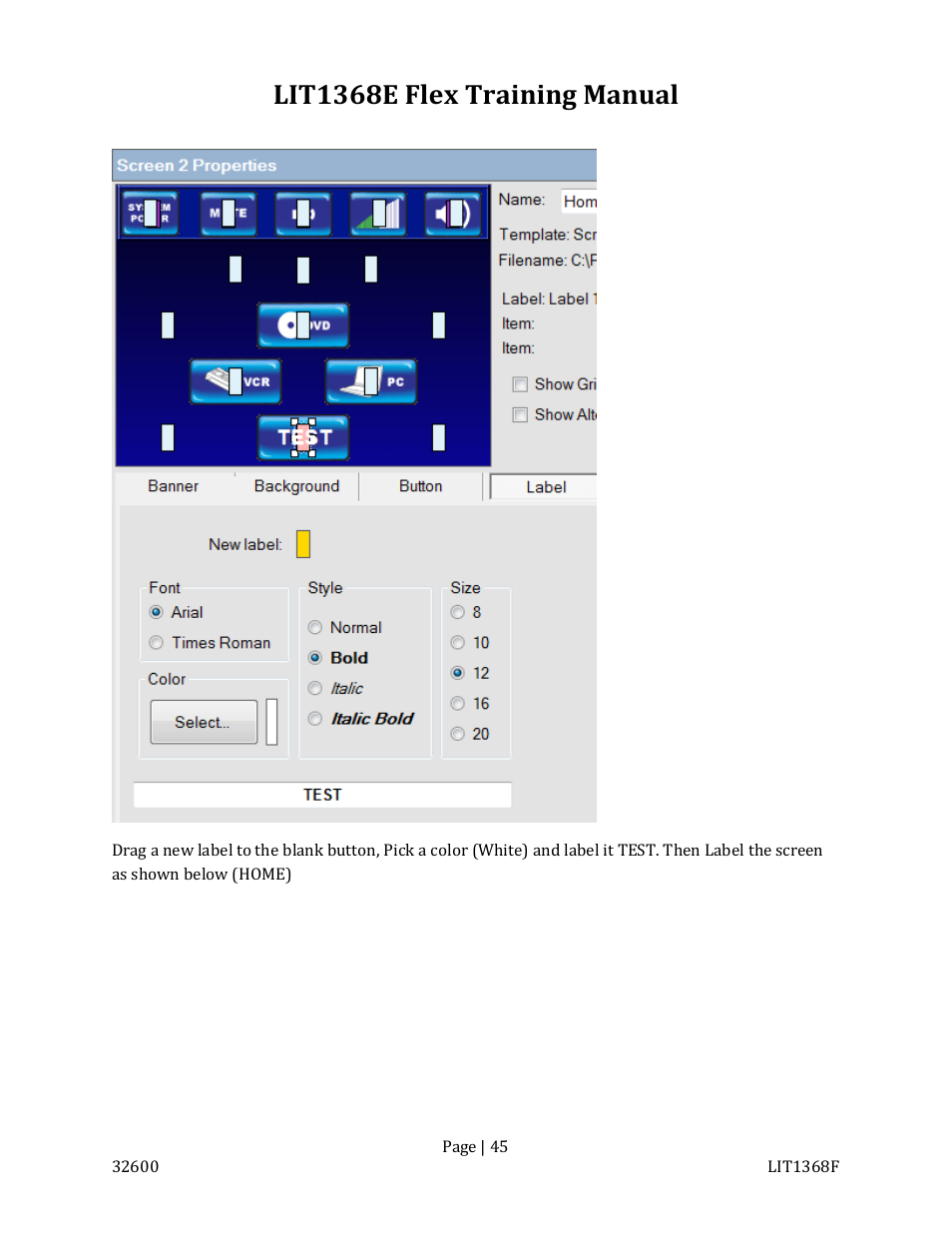Lit1368e flex training manual | FSR FLEX CONTROL BUILDER TRAINING MANUAL User Manual | Page 45 / 142