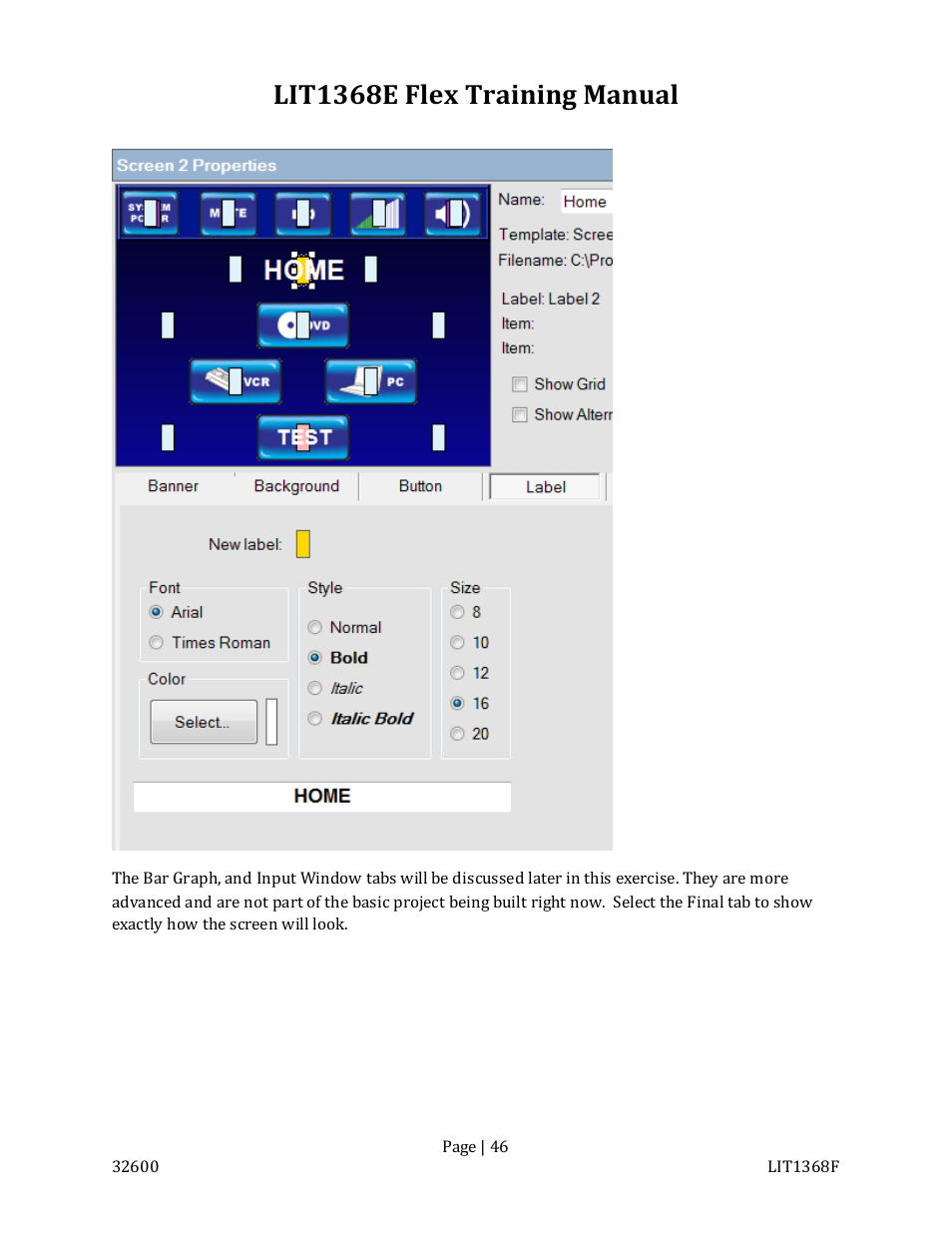 Lit1368e flex training manual | FSR FLEX CONTROL BUILDER TRAINING MANUAL User Manual | Page 46 / 142