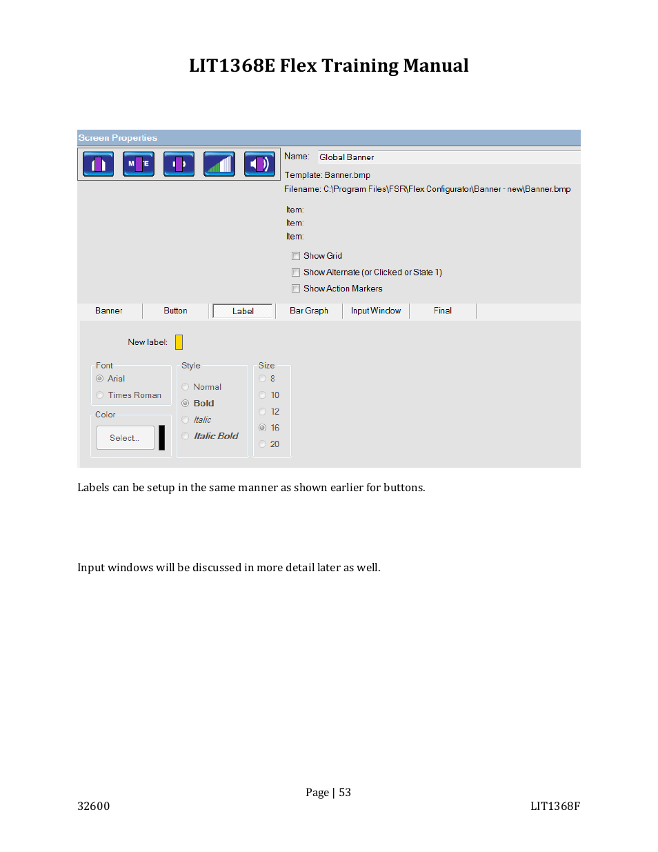 Lit1368e flex training manual | FSR FLEX CONTROL BUILDER TRAINING MANUAL User Manual | Page 53 / 142