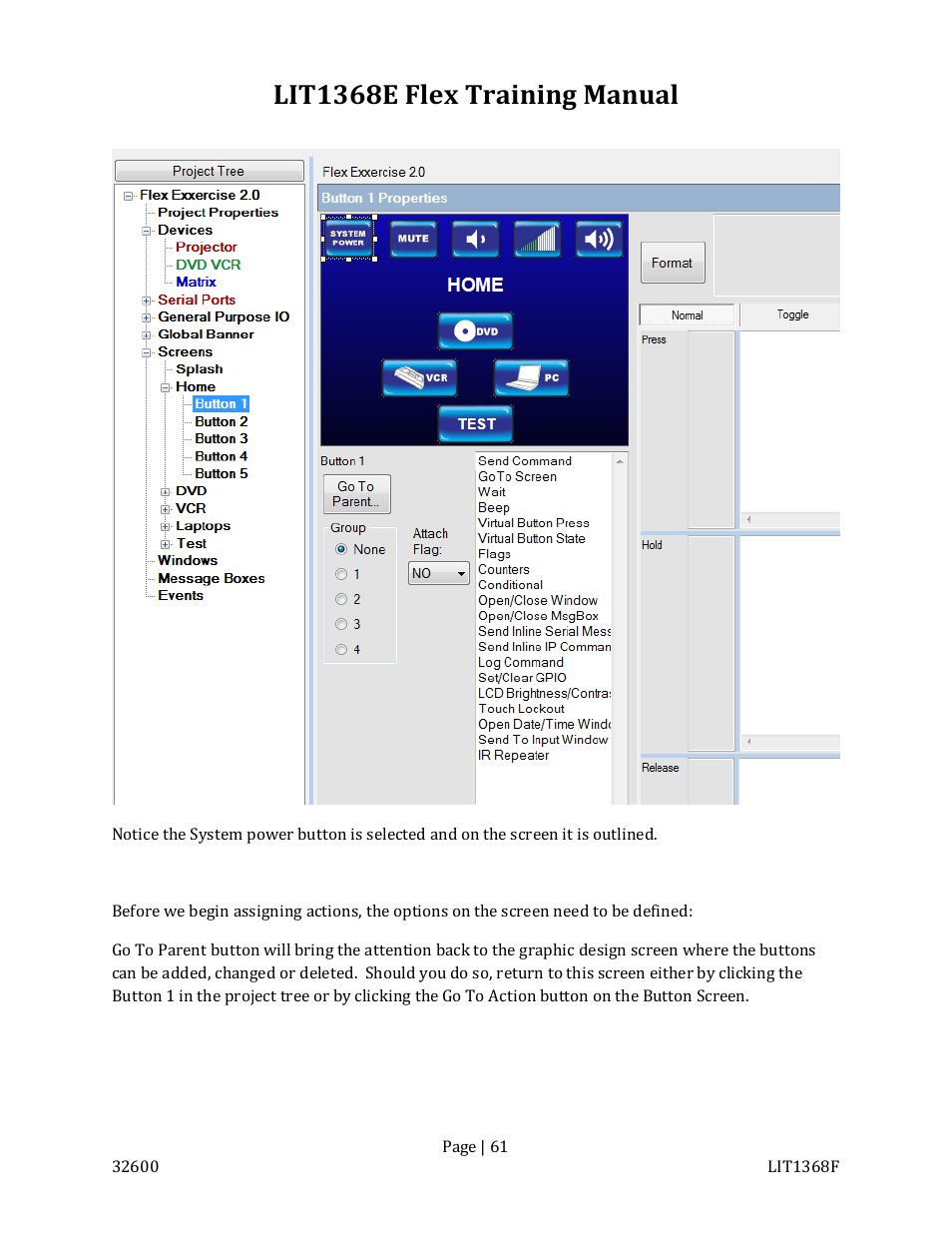 Lit1368e flex training manual | FSR FLEX CONTROL BUILDER TRAINING MANUAL User Manual | Page 61 / 142