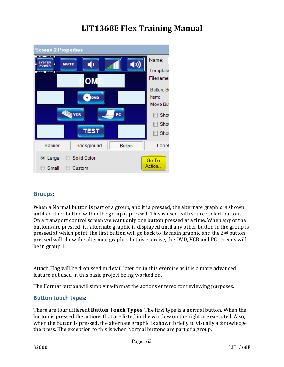 Lit1368e flex training manual | FSR FLEX CONTROL BUILDER TRAINING MANUAL User Manual | Page 62 / 142