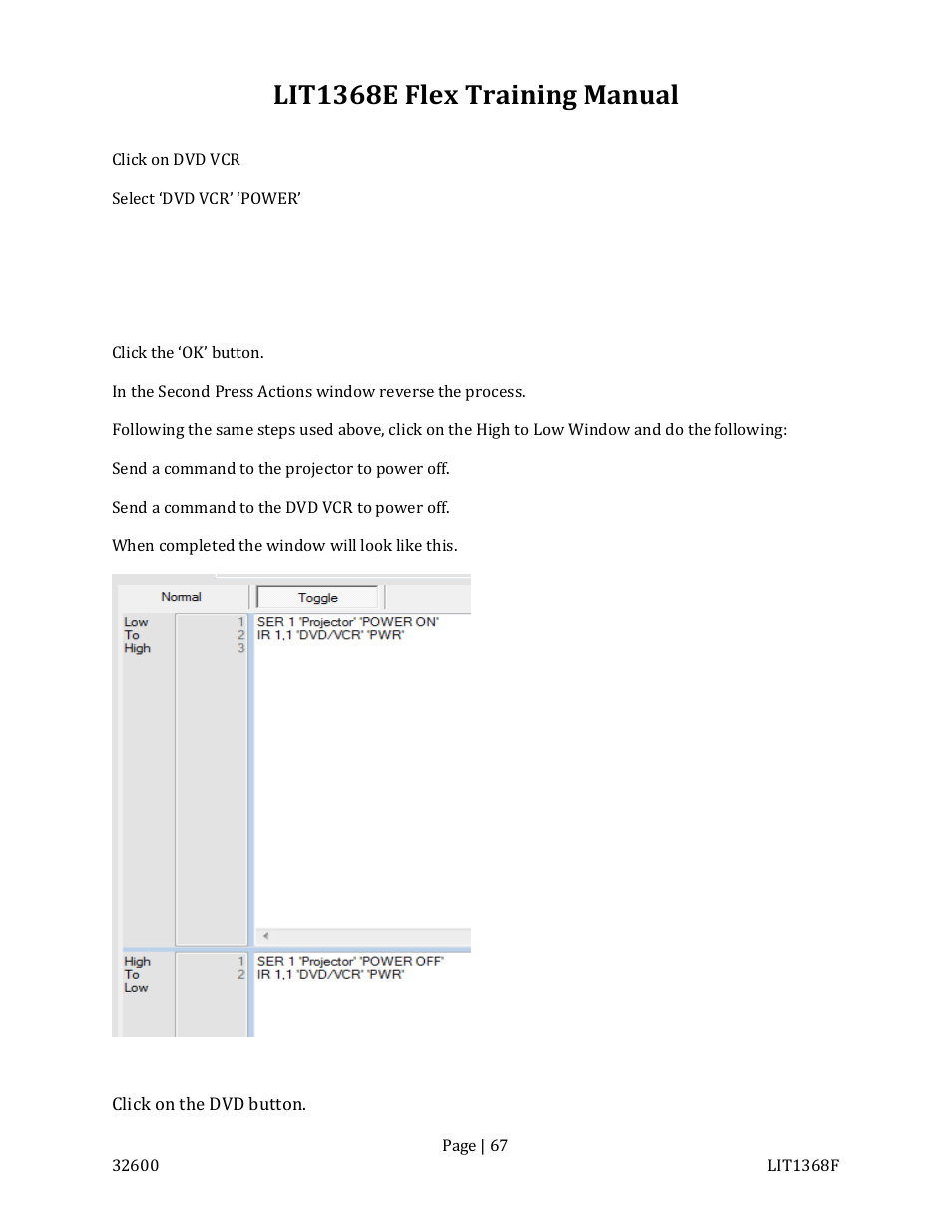 Lit1368e flex training manual | FSR FLEX CONTROL BUILDER TRAINING MANUAL User Manual | Page 67 / 142