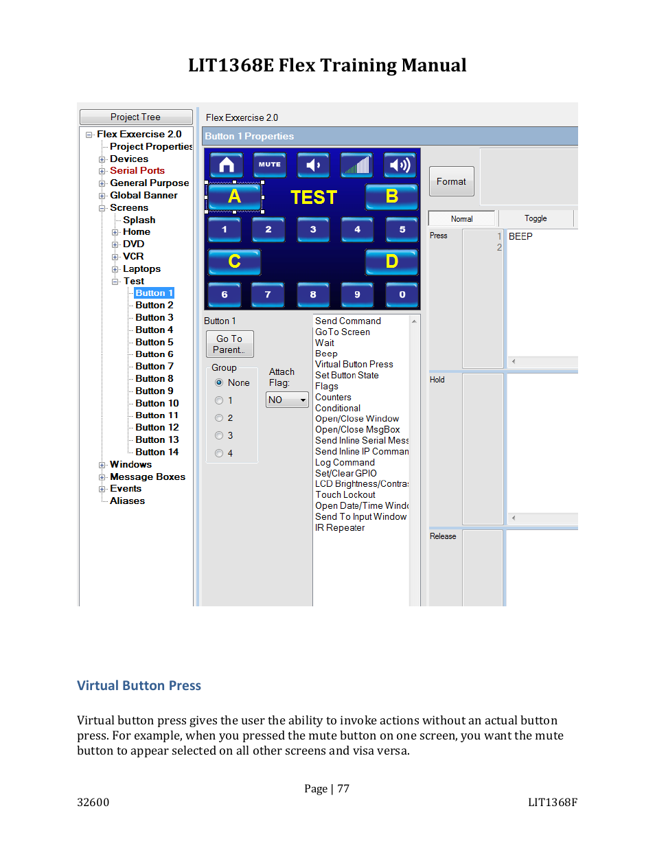 Lit1368e flex training manual | FSR FLEX CONTROL BUILDER TRAINING MANUAL User Manual | Page 77 / 142