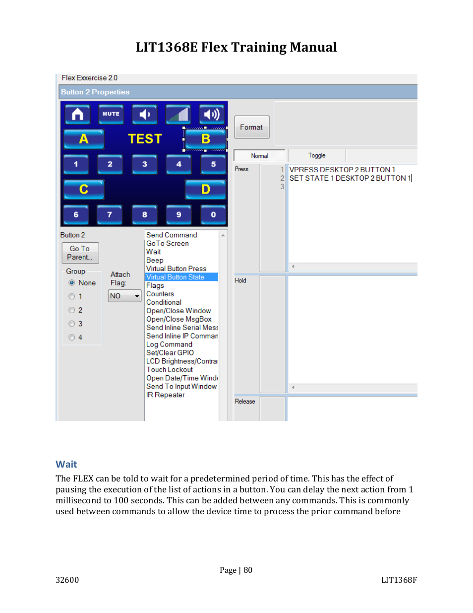 Lit1368e flex training manual | FSR FLEX CONTROL BUILDER TRAINING MANUAL User Manual | Page 80 / 142