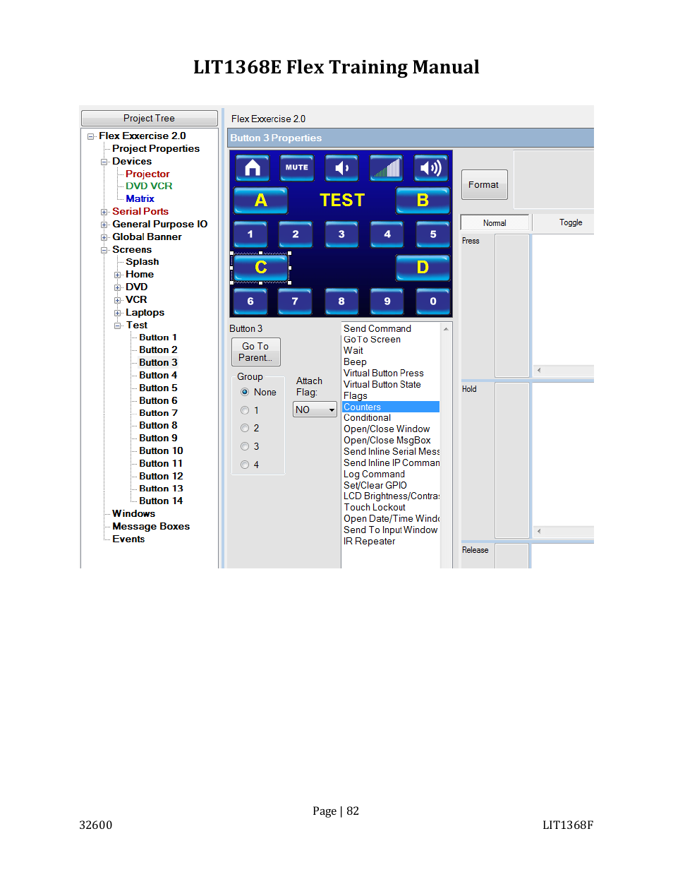 Lit1368e flex training manual | FSR FLEX CONTROL BUILDER TRAINING MANUAL User Manual | Page 82 / 142