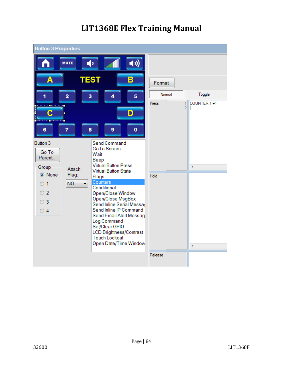 Lit1368e flex training manual | FSR FLEX CONTROL BUILDER TRAINING MANUAL User Manual | Page 84 / 142