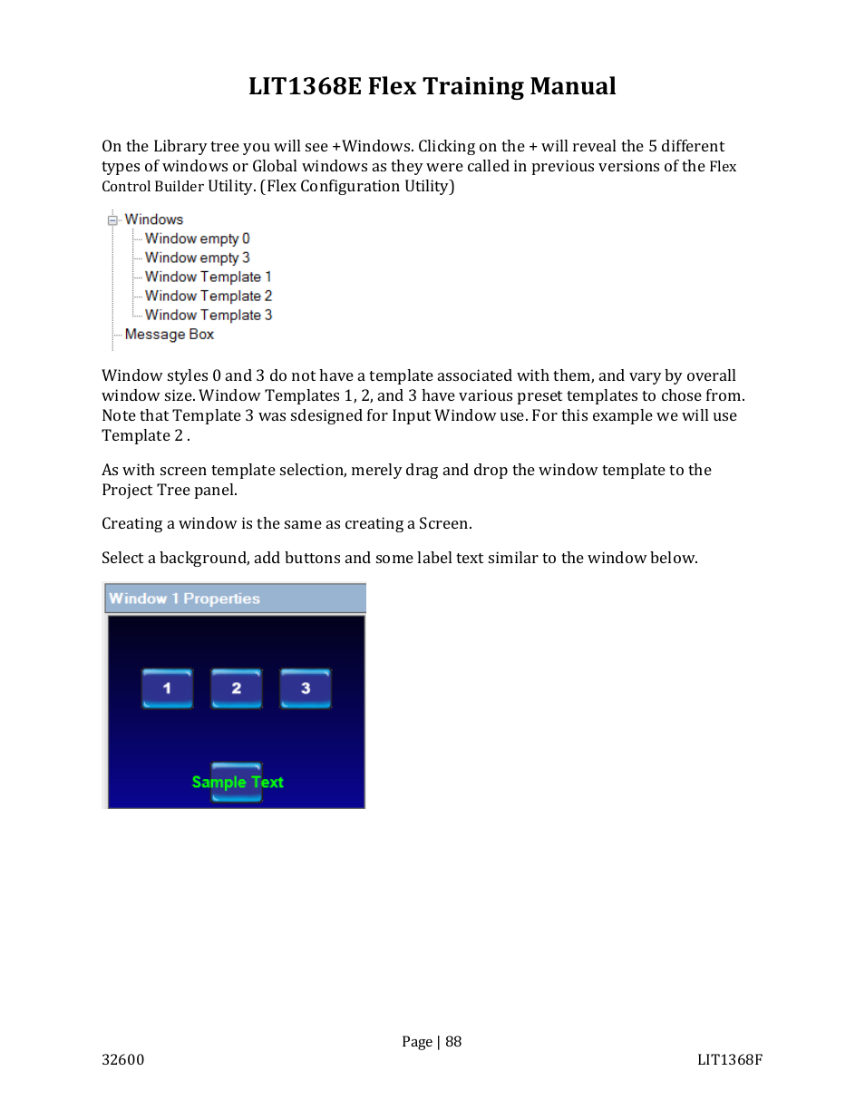 Lit1368e flex training manual | FSR FLEX CONTROL BUILDER TRAINING MANUAL User Manual | Page 88 / 142