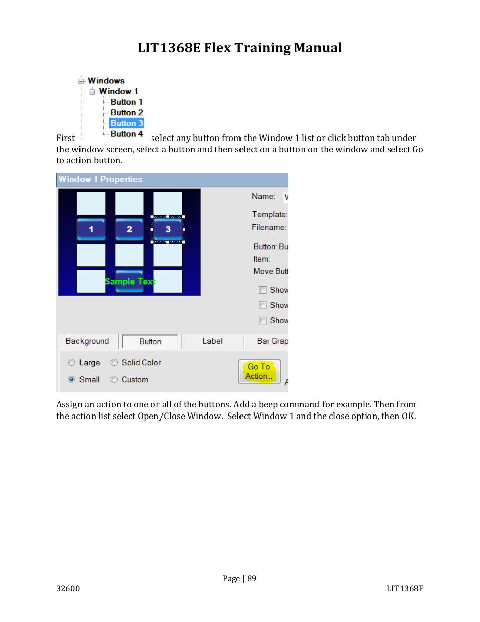 Lit1368e flex training manual | FSR FLEX CONTROL BUILDER TRAINING MANUAL User Manual | Page 89 / 142