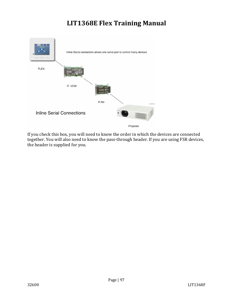 Lit1368e flex training manual | FSR FLEX CONTROL BUILDER TRAINING MANUAL User Manual | Page 97 / 142
