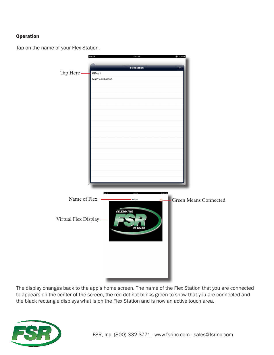 FSR FLEX Remote for iOS Users Guide User Manual | Page 6 / 10