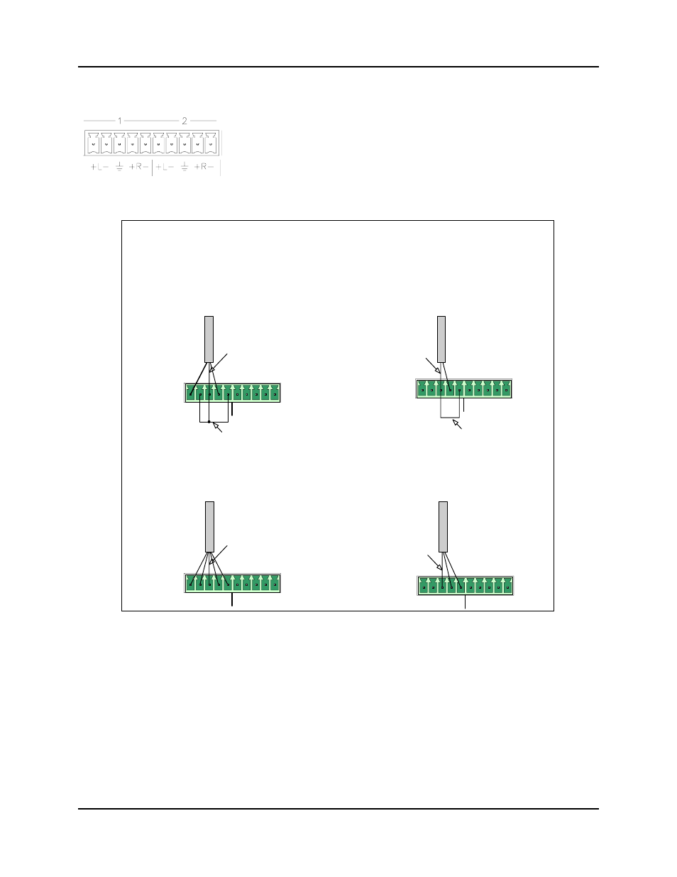 9 audio inputs connector cabling, Pinout | FSR RN-8200 User Manual | Page 16 / 47