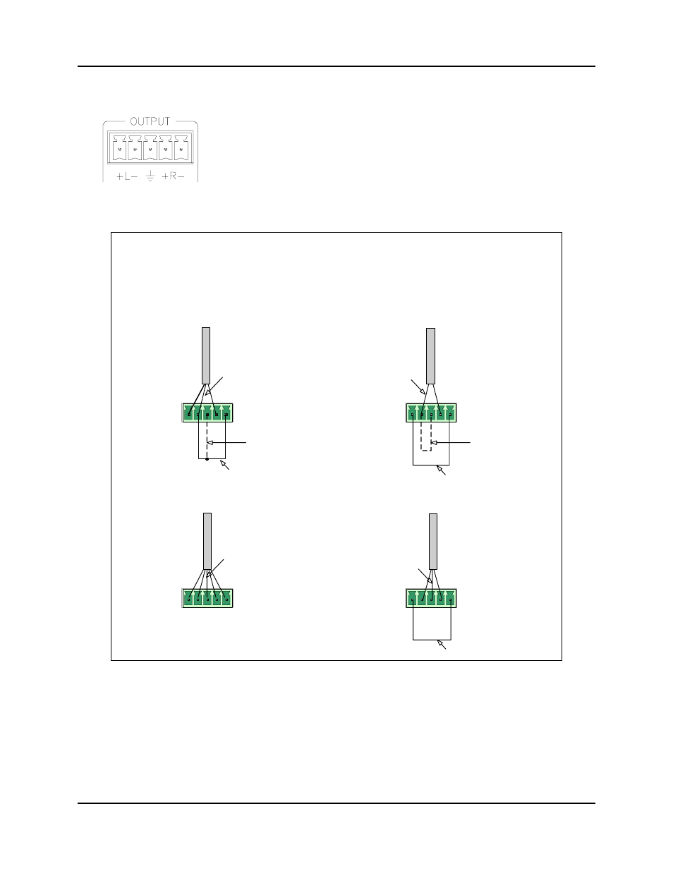 10 audio outputs connector cabling, Pinout | FSR RN-8200 User Manual | Page 17 / 47