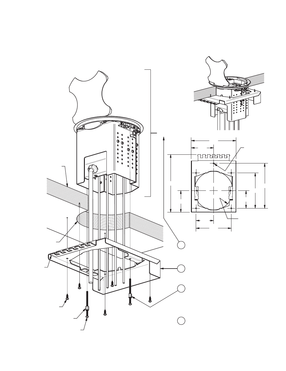 Hv-t6 table box installation, 7huddle-vu, Hv-t6 installation instructions | FSR HuddleVU User Manual | Page 7 / 47