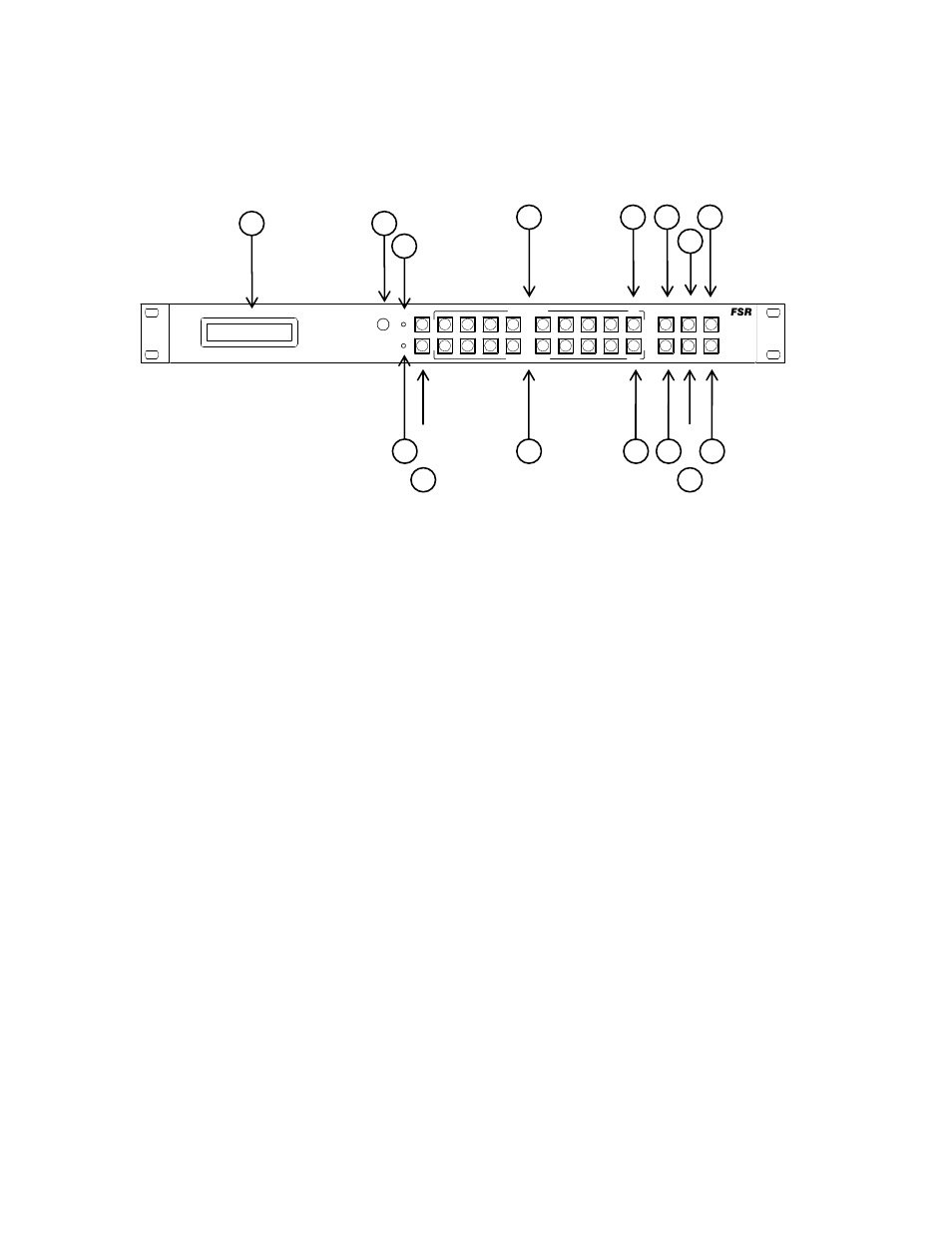 Panel description, Front panel | FSR DV-HMSW4K-88 Matrix User Manual | Page 9 / 23
