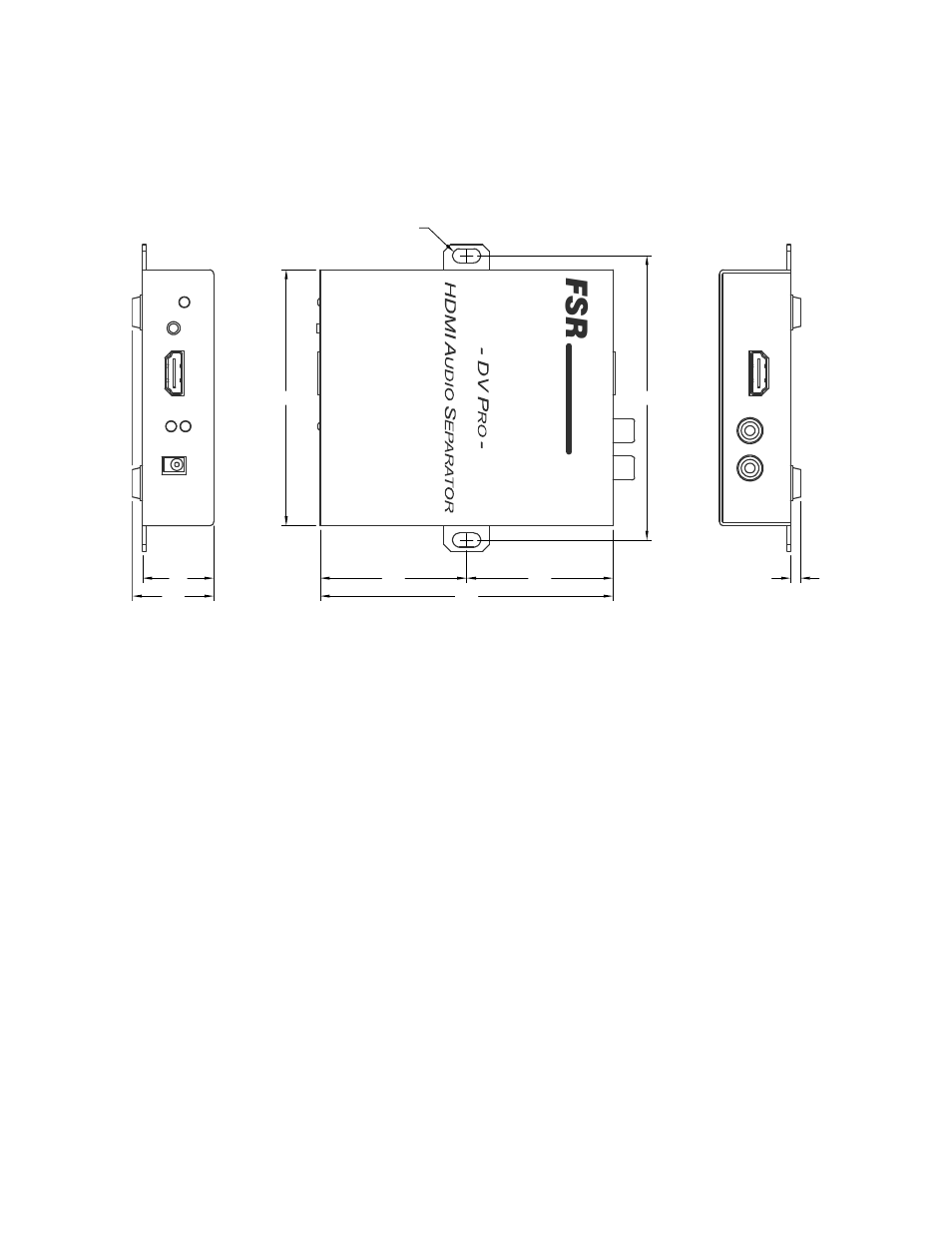 Mechanical dimensions, Dv -has | FSR DV-HAS User Manual | Page 11 / 14