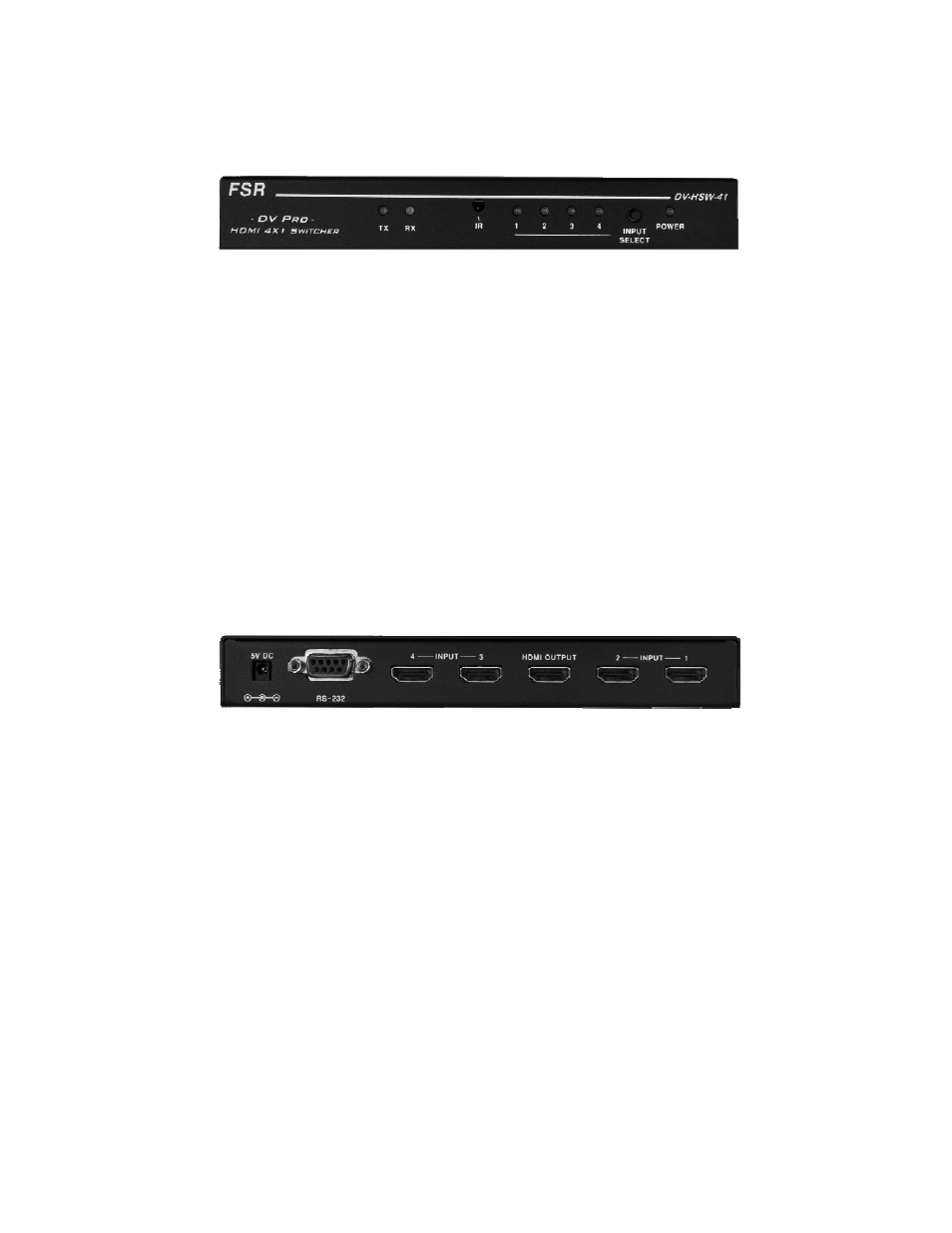 FSR DV-HSW-41 HDMI 4x1 User Manual | Page 8 / 15