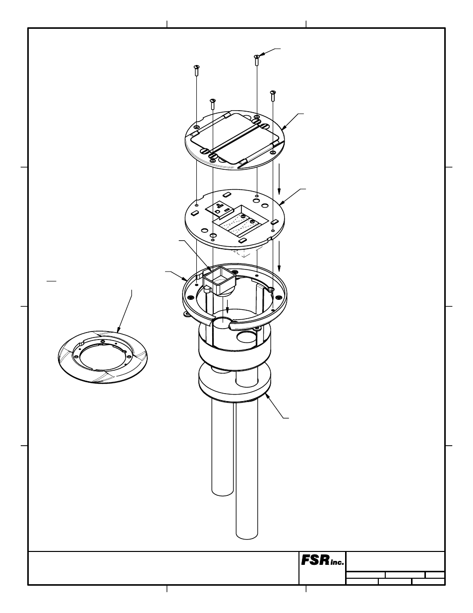 Step 3 - poke-thru | FSR SF-IPSP User Manual | Page 3 / 6