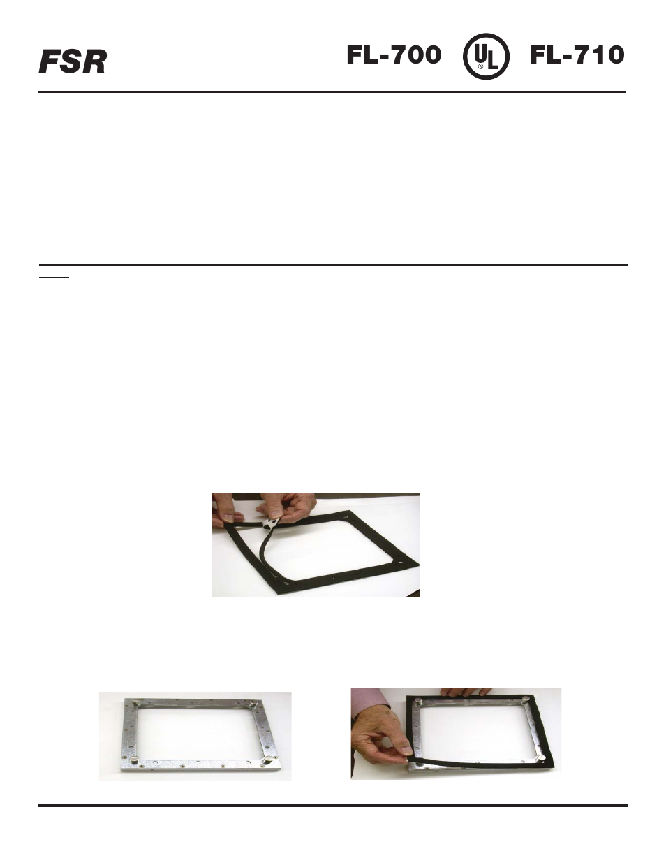 FSR FL-700 User Manual | 2 pages