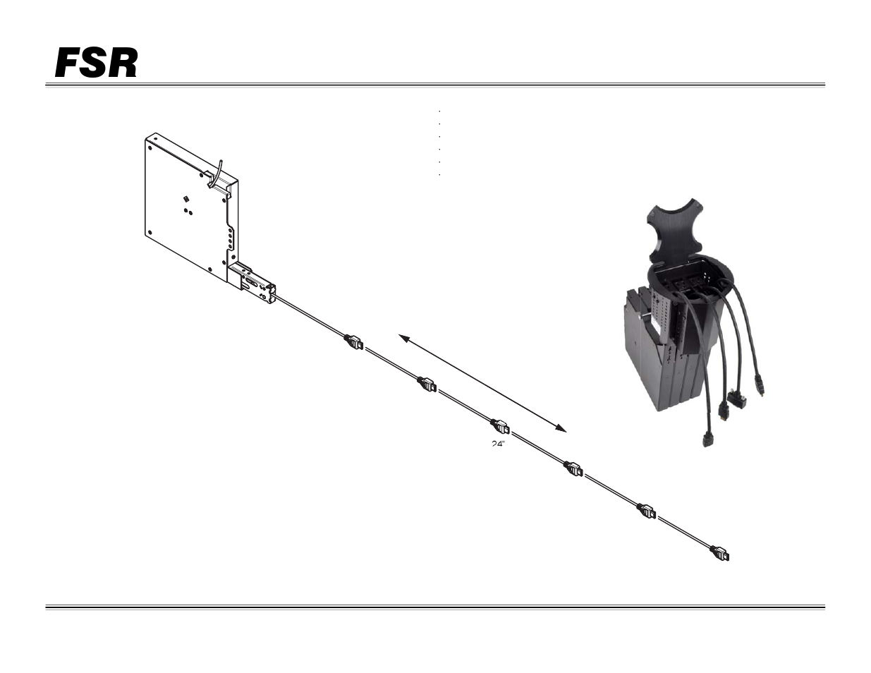 FSR TBRT CABLE RETRACTOR Operating Instructions User Manual | 1 page