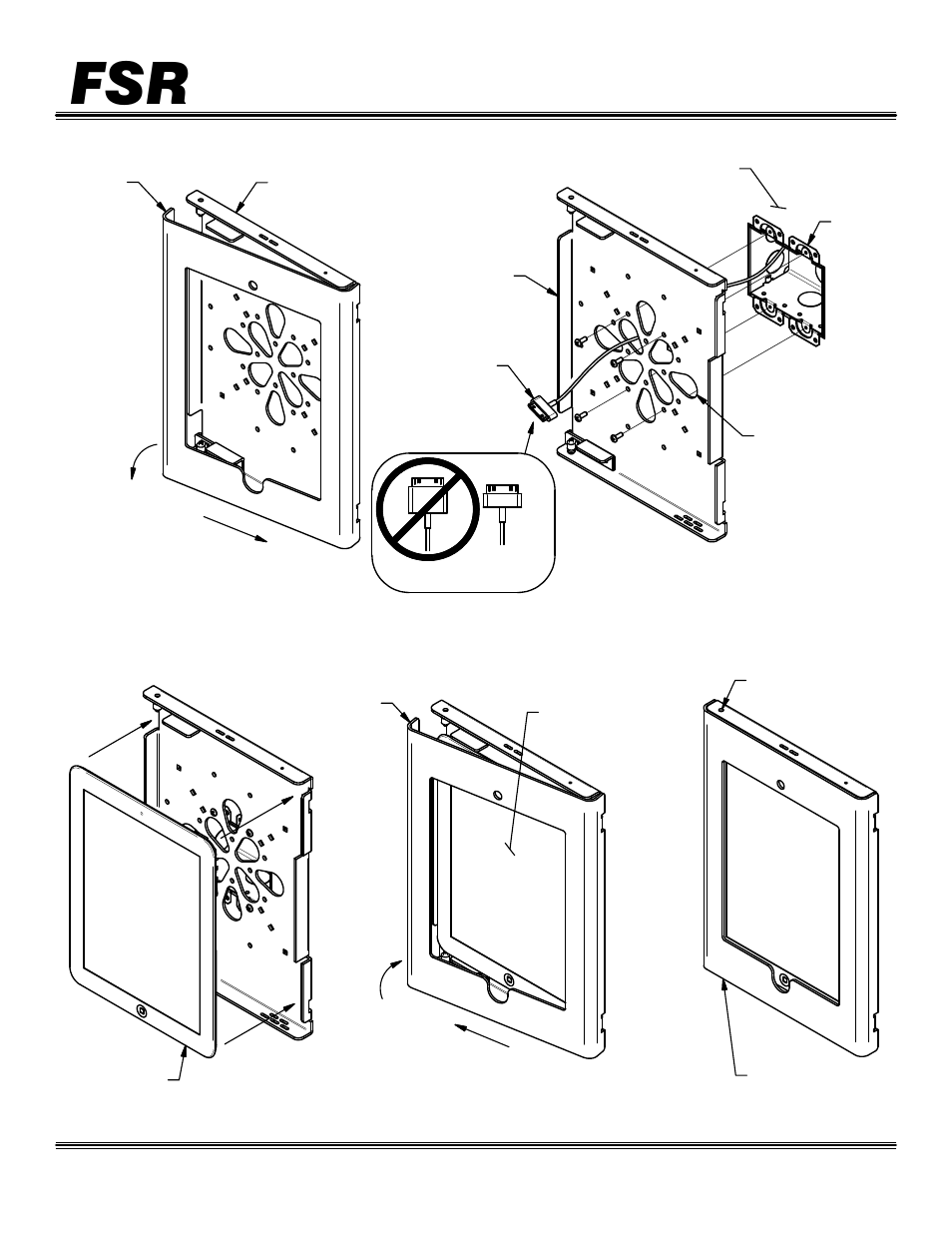 FSR WE-IPAD2/IPAD2NB User Manual | 2 pages