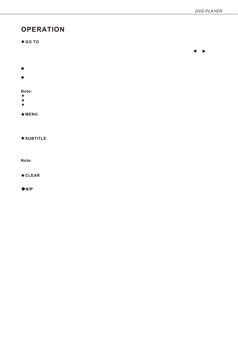 Т³гж 14, Operation | Curtis DVD 1046 User Manual | Page 14 / 19