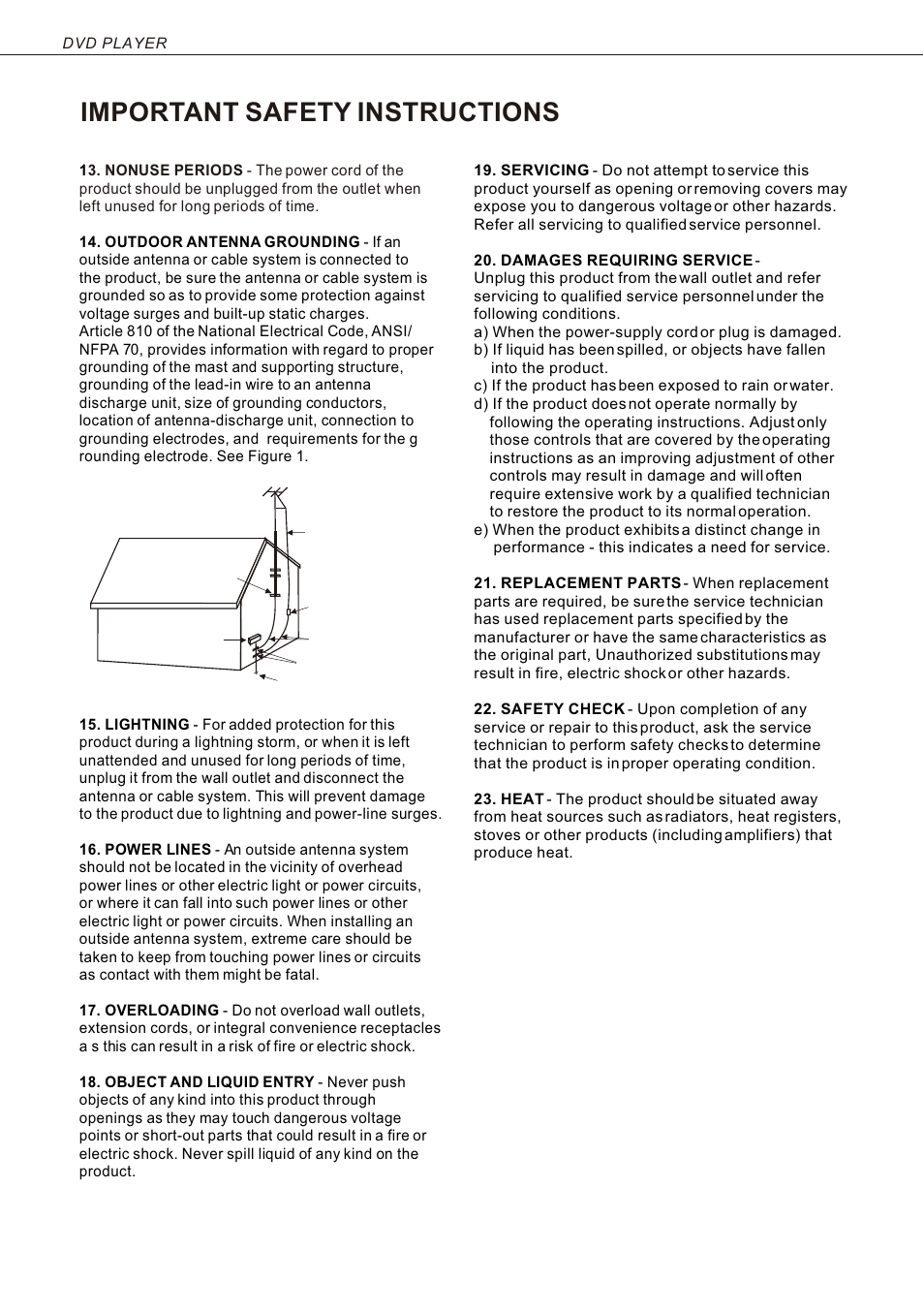 Т³гж 3, Important safety instructions | Curtis DVD 1046 User Manual | Page 3 / 19