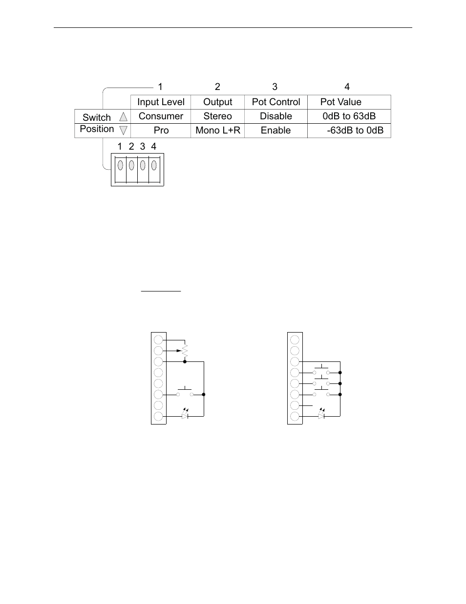 Dip switch settings | FSR IT-VCM User Manual | Page 8 / 12