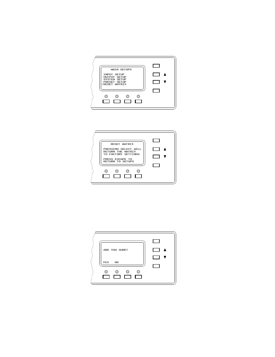 Factory reset, 40 pathfi nder matrix | FSR PATHFINDER Covers 12X8 THROUGH 32X32 User Manual | Page 40 / 64