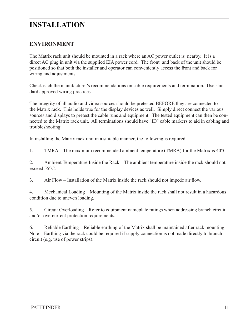 Installation | FSR PATHFINDER Covers all PFD-4X4 and PFD-4X2 User Manual | Page 11 / 18