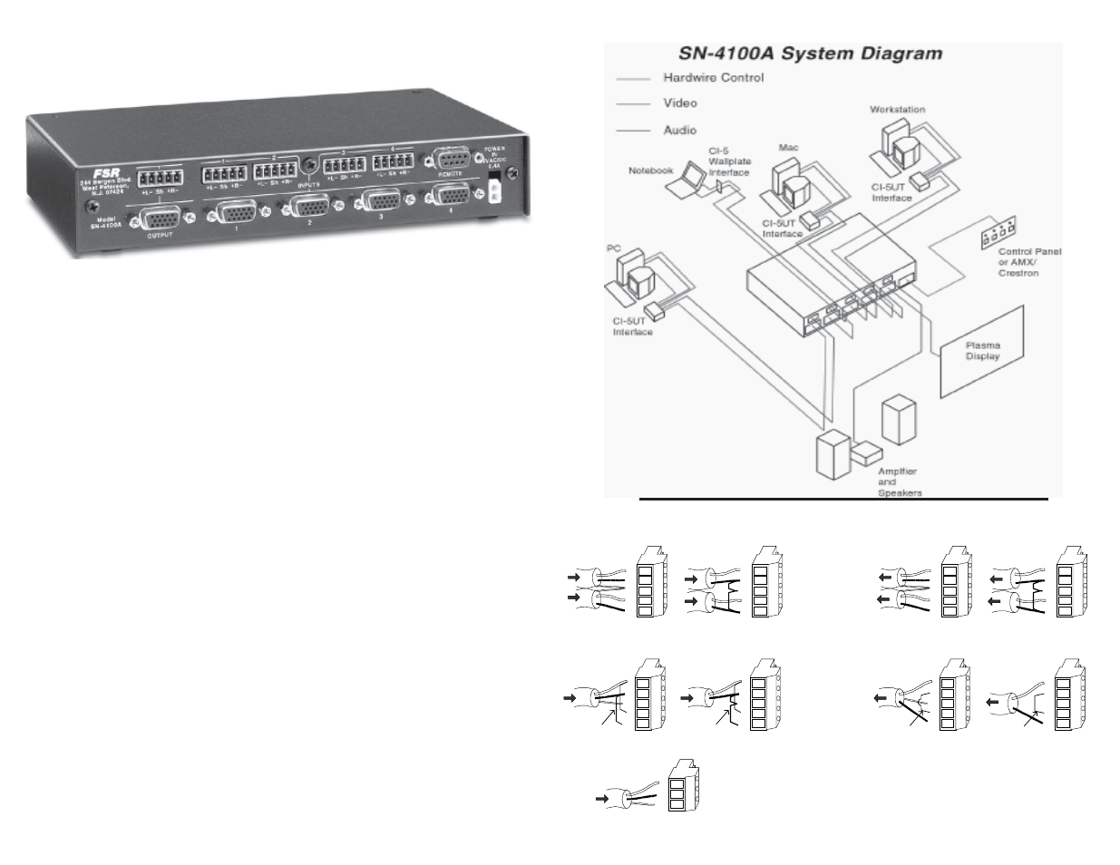 Installation | FSR SN-4100A User Manual | Page 4 / 4