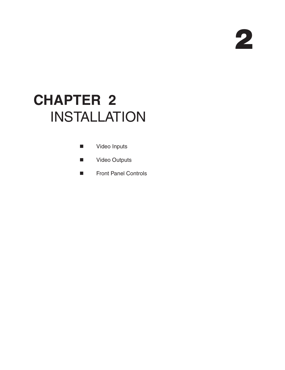 Chapter 2 installation | FSR MAS-3200 User Manual | Page 7 / 28