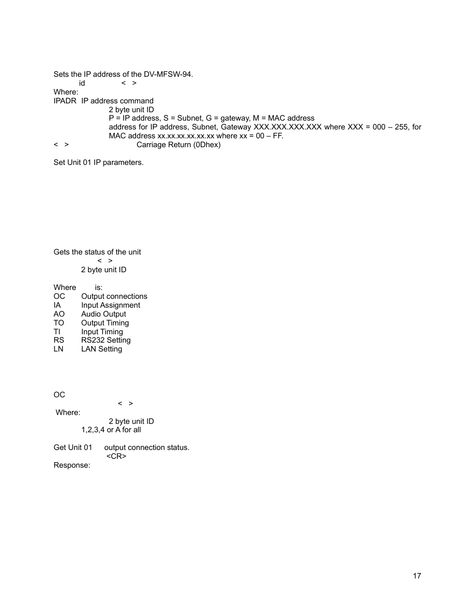 FSR DV-MFSW-94 User Manual | Page 17 / 27