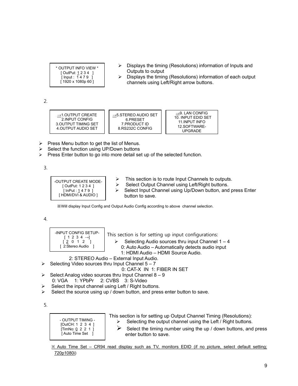 4 operation | FSR DV-MFSW-94 User Manual | Page 9 / 27