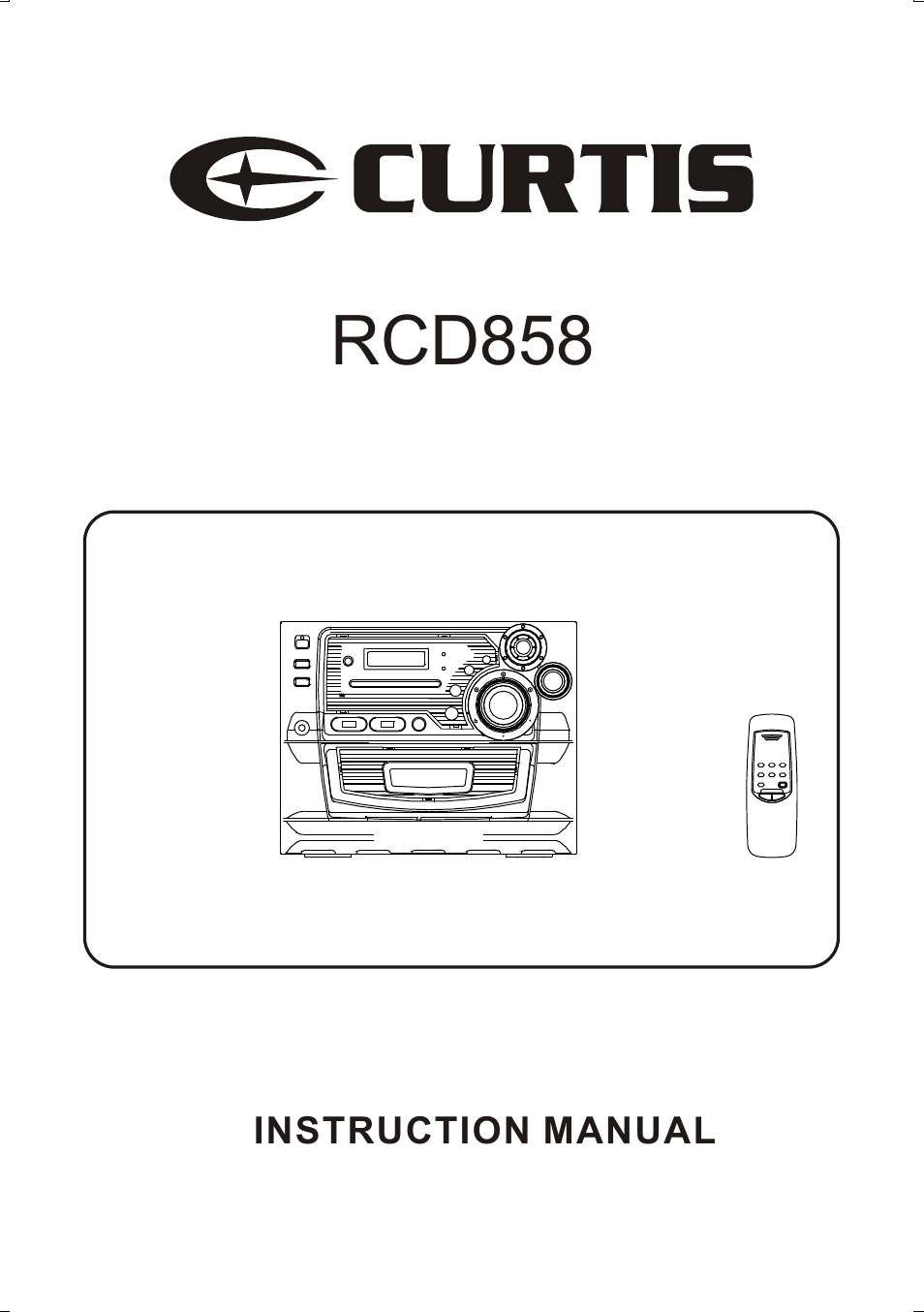 Curtis RCD858 User Manual | 18 pages