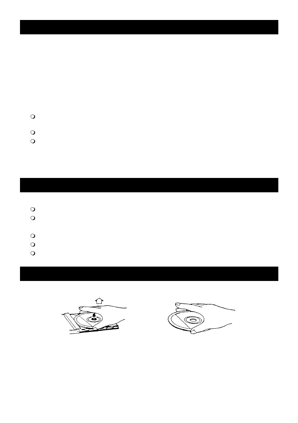 Preparation for use, Listening to the radio, Handling compact discs | Curtis RCD858 User Manual | Page 8 / 18