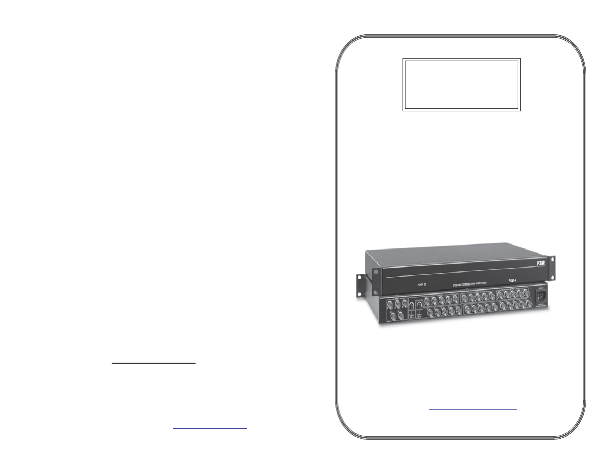 FSR RGB - 4/6 User Manual | 4 pages